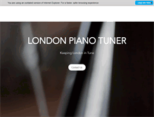 Tablet Screenshot of londonpianotuner.co.uk